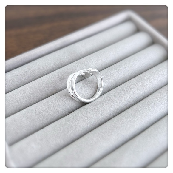✨NEW LAUNCH✨ S925 silver Simply Style adjustable ring for girl, women, party - Picture 4 of 5